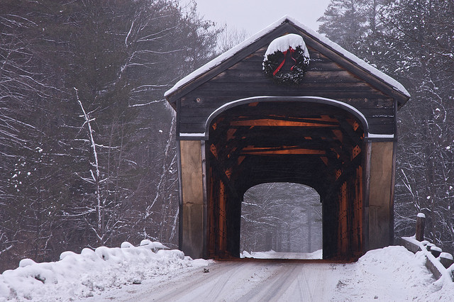 A covered bridge